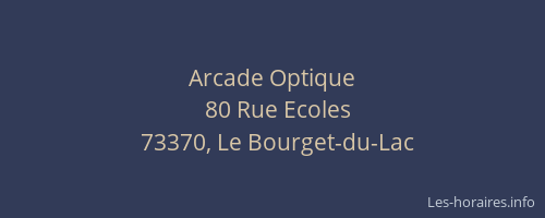 Arcade Optique