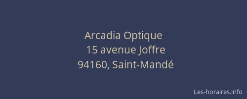 Arcadia Optique