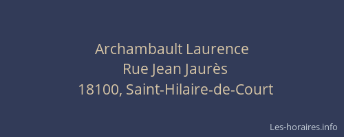 Archambault Laurence