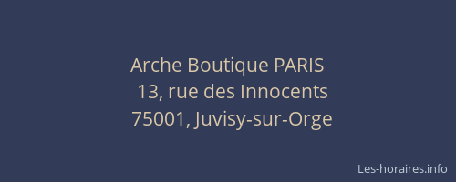Arche Boutique PARIS