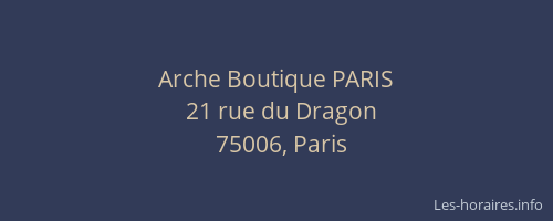 Arche Boutique PARIS