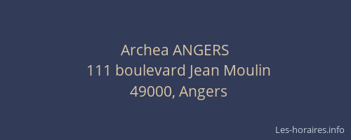 Archea ANGERS