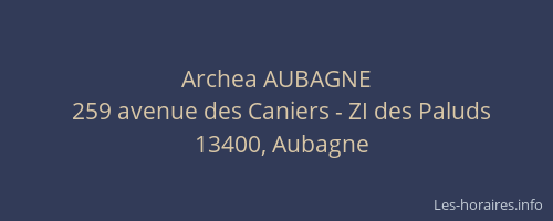 Archea AUBAGNE