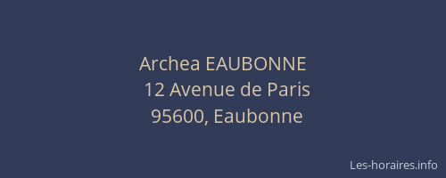 Archea EAUBONNE