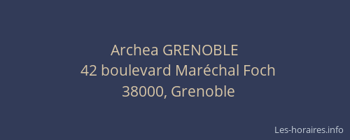 Archea GRENOBLE
