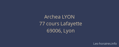 Archea LYON