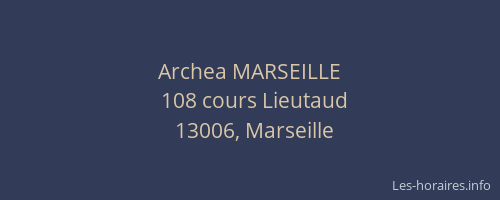 Archea MARSEILLE