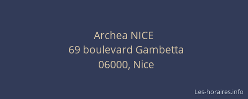 Archea NICE