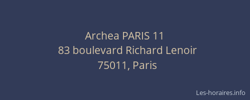 Archea PARIS 11