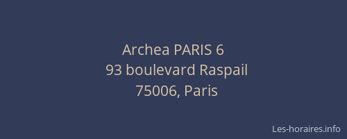 Archea PARIS 6