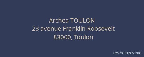 Archea TOULON