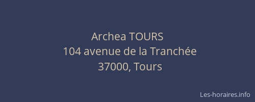 Archea TOURS