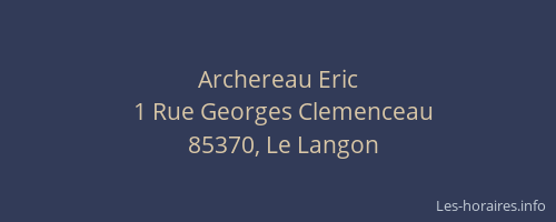 Archereau Eric