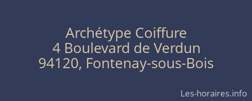 Archétype Coiffure