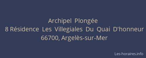 Archipel  Plongée