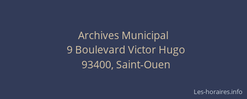Archives Municipal
