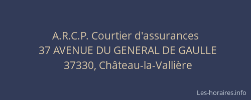 A.R.C.P. Courtier d'assurances
