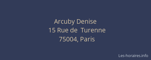 Arcuby Denise