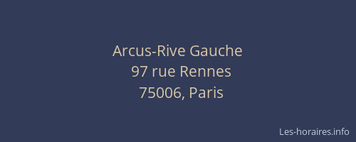 Arcus-Rive Gauche