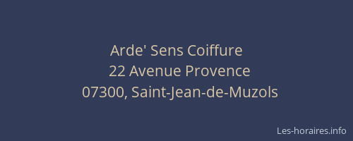 Arde' Sens Coiffure