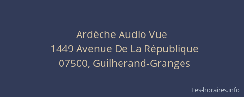 Ardèche Audio Vue