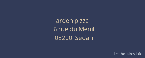 arden pizza
