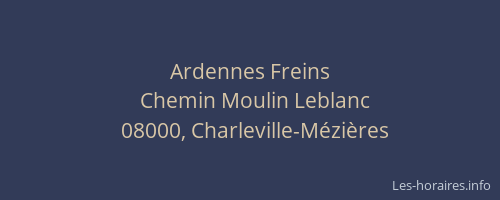 Ardennes Freins