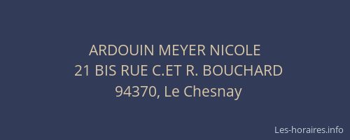 ARDOUIN MEYER NICOLE