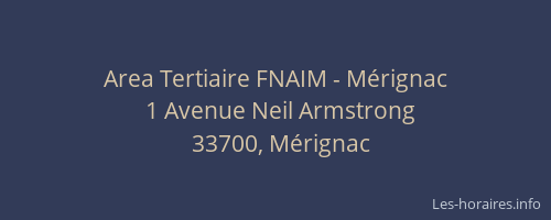 Area Tertiaire FNAIM - Mérignac