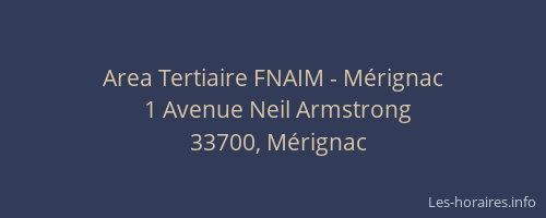 Area Tertiaire FNAIM - M&eacute;rignac
