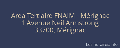 Area Tertiaire FNAIM - Mérignac