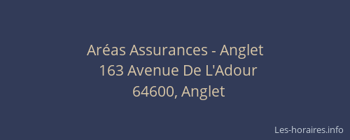 Aréas Assurances - Anglet