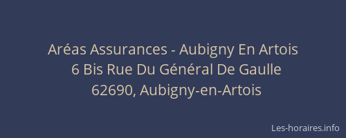 Aréas Assurances - Aubigny En Artois