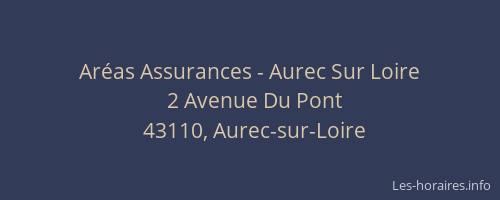 Ar&eacute;as Assurances - Aurec Sur Loire