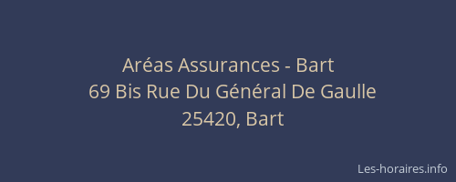 Ar&eacute;as Assurances - Bart