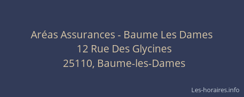 Ar&eacute;as Assurances - Baume Les Dames