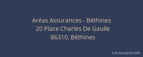 Ar&eacute;as Assurances - B&eacute;thines