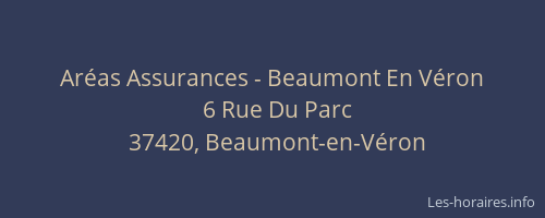 Aréas Assurances - Beaumont En Véron