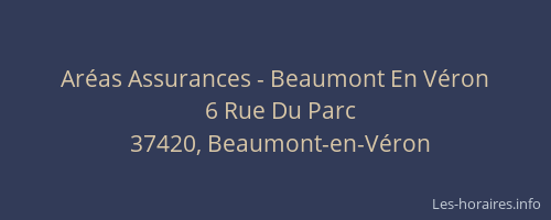 Ar&eacute;as Assurances - Beaumont En V&eacute;ron
