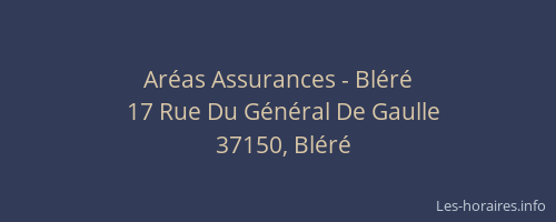 Ar&eacute;as Assurances - Bl&eacute;r&eacute;