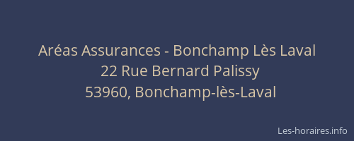 Ar&eacute;as Assurances - Bonchamp L&egrave;s Laval