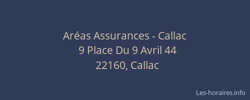 Aréas Assurances - Callac