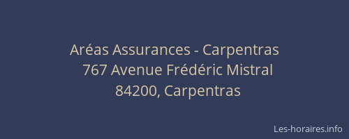 Ar&eacute;as Assurances - Carpentras
