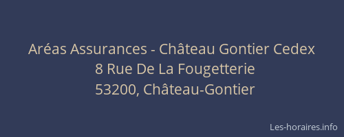 Aréas Assurances - Château Gontier Cedex