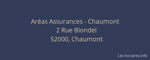 Aréas Assurances - Chaumont