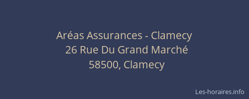 Ar&eacute;as Assurances - Clamecy