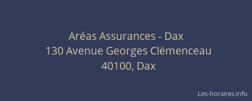 Ar&eacute;as Assurances - Dax