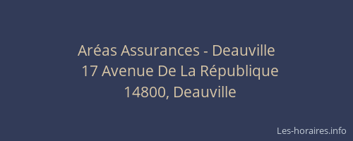 Ar&eacute;as Assurances - Deauville