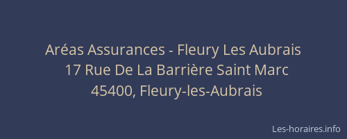 Aréas Assurances - Fleury Les Aubrais