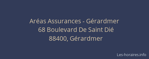Aréas Assurances - Gérardmer